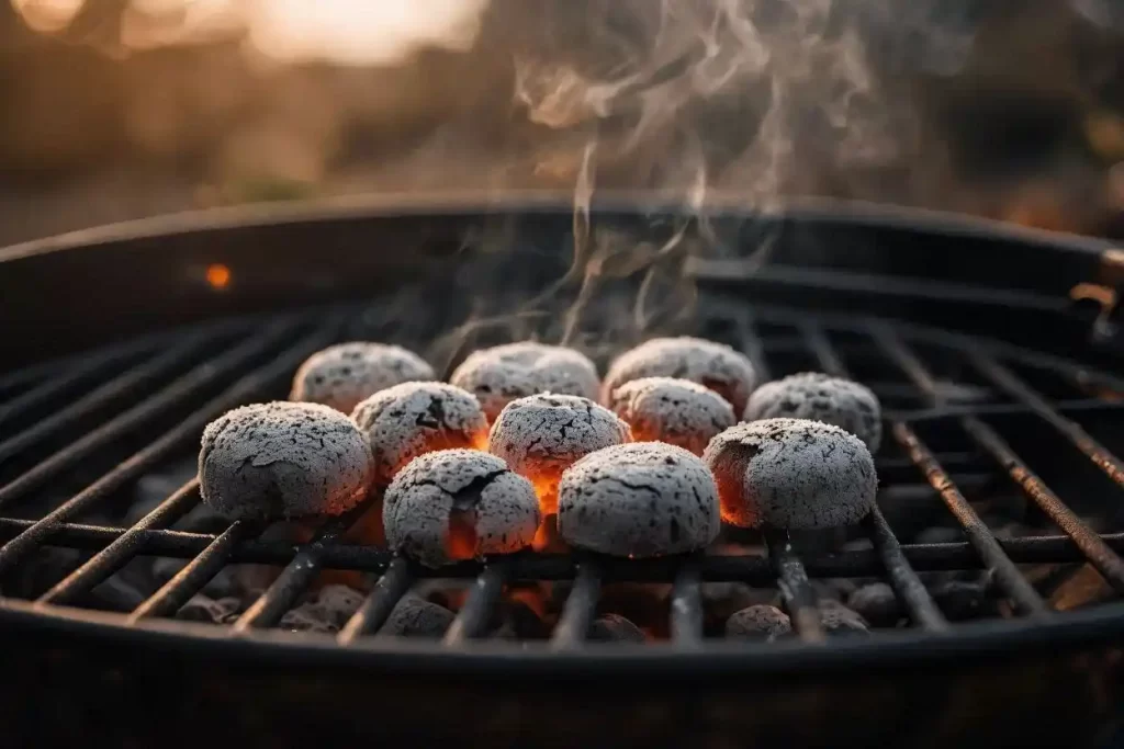 coconut grilling charcoal