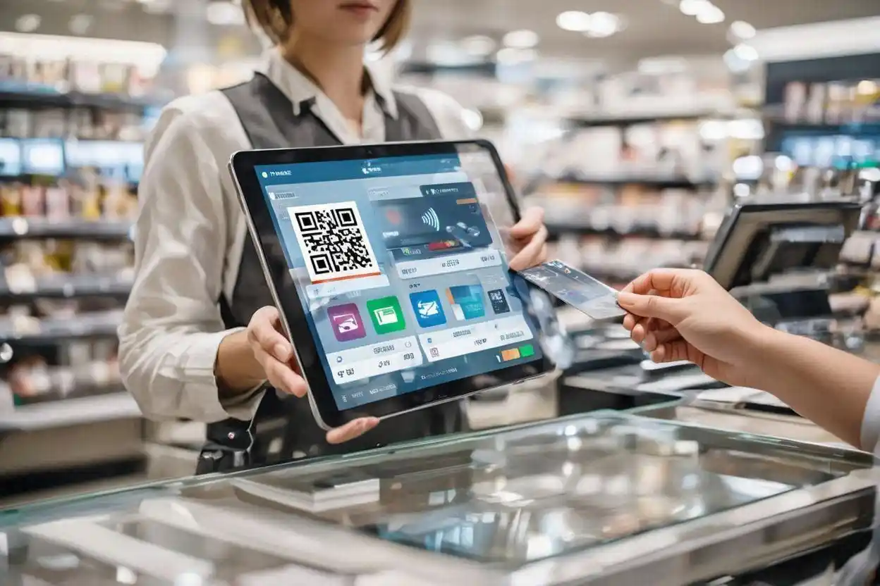 sistem pembayaran digital terintegrasi dengan berbagai metode pembayaran di toko modern