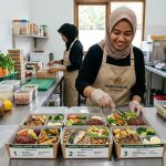 bisnis catering makanan sehat menu bergizi dalam kotak makan harian