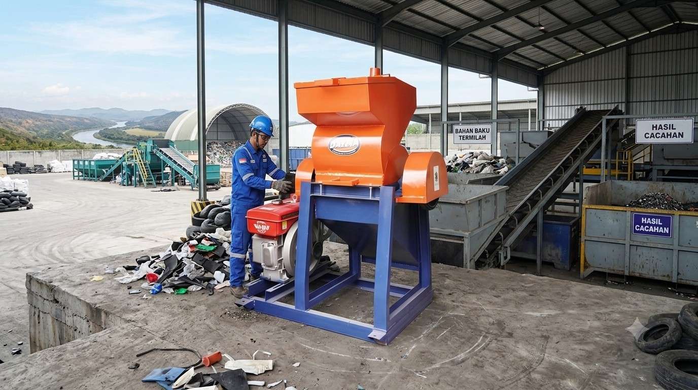 penyebab hasil cacahan plastik tidak seragam