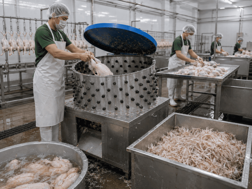 cara merontokkan bulu ayam
