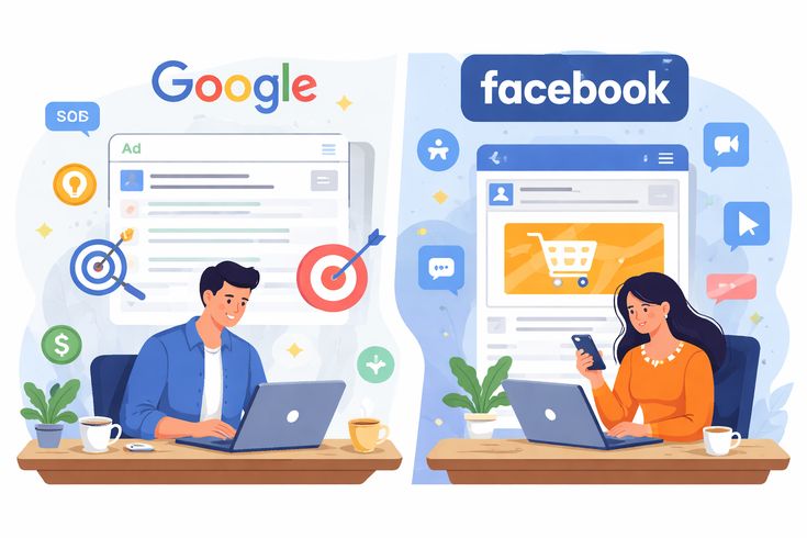 Perbandingan Biaya Google Ads vs FB Ads