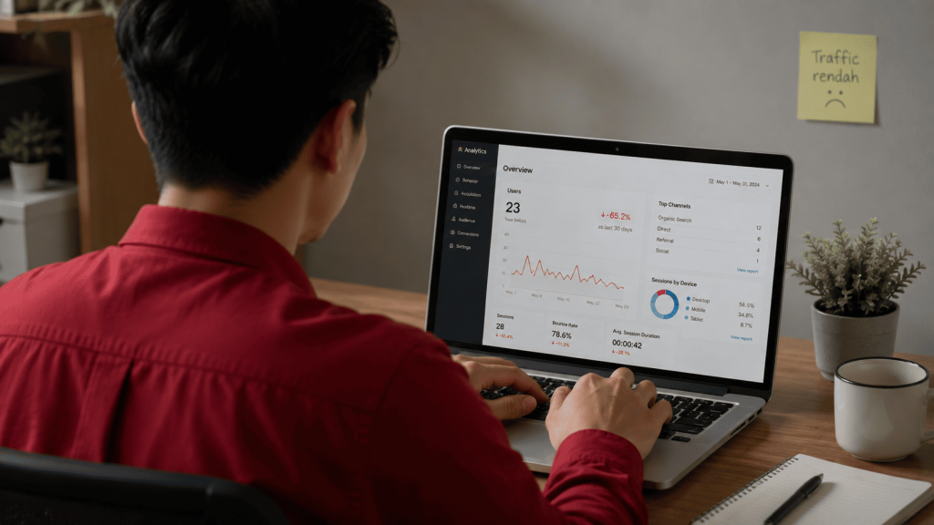 Ciri Website yang Memiliki Traffic Rendah