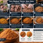 cara membuat tekstur abon halus