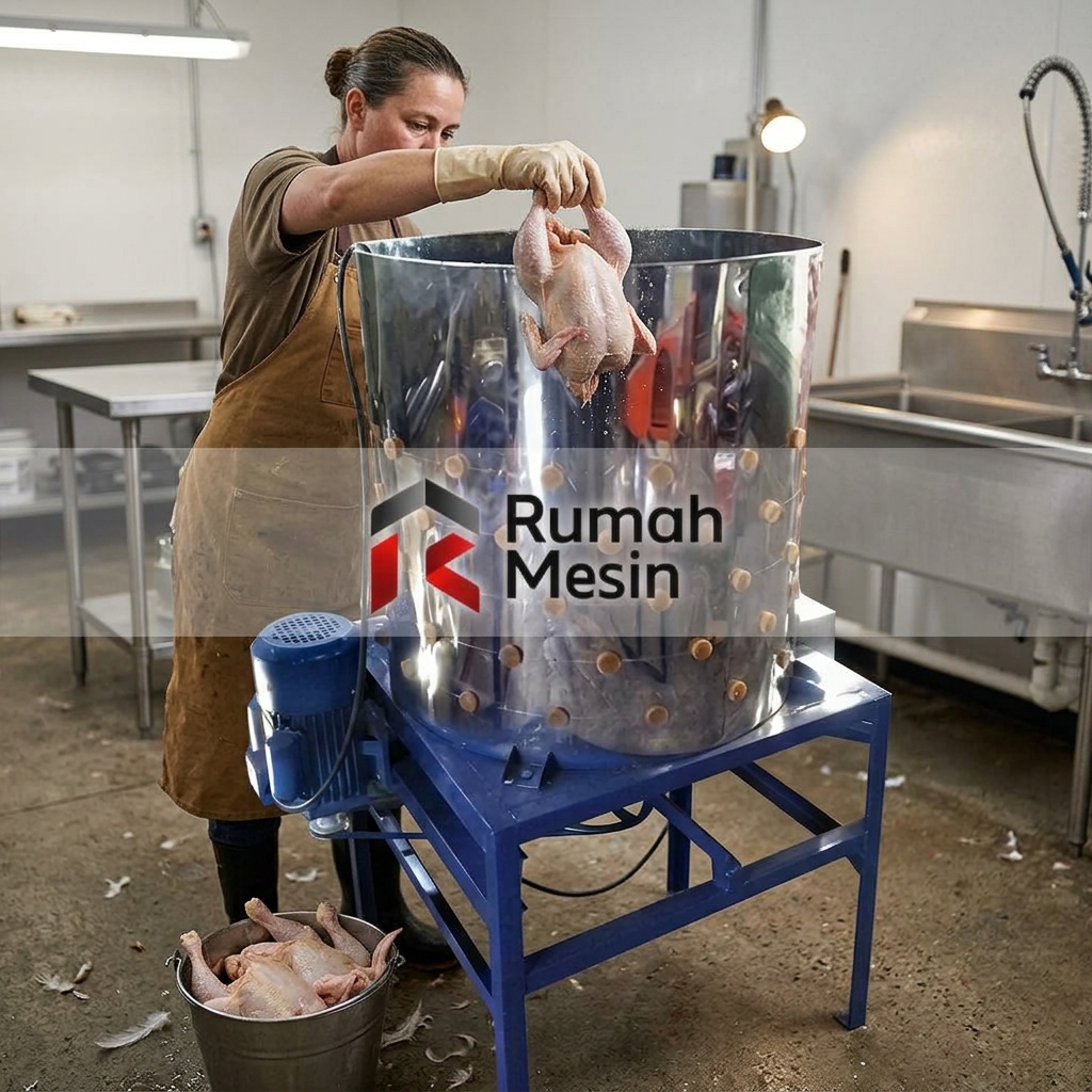 Perbedaan Mesin Bubut dan Cabut Bulu Ayam untuk Usaha
